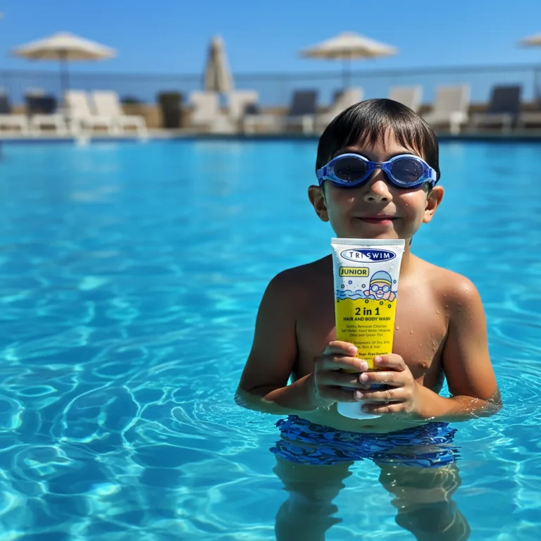 Skóra dziecka po basenie wyspa kobiet