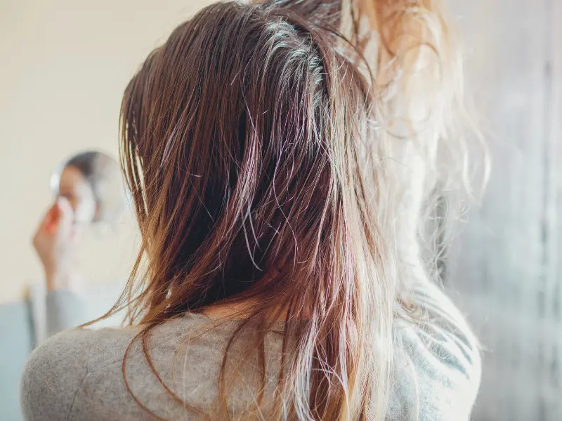 Włosy zimą wyspa kobiet